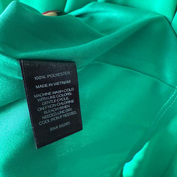 Express sz S  green whimsical feminine‎ tube maxi dress NWT - Picture 6 of 9